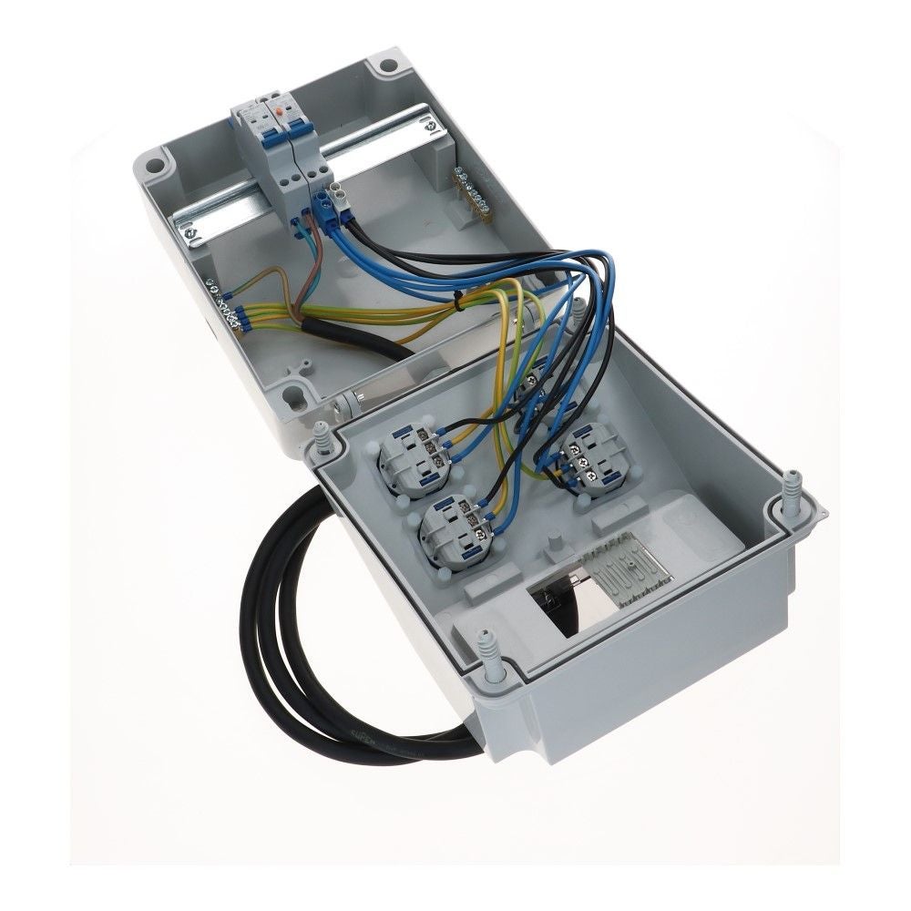 Noodstroom verdeelunit 1 fase IP54 2 meter Noodstroom verdeelunit 1 fase IP54 2 meter