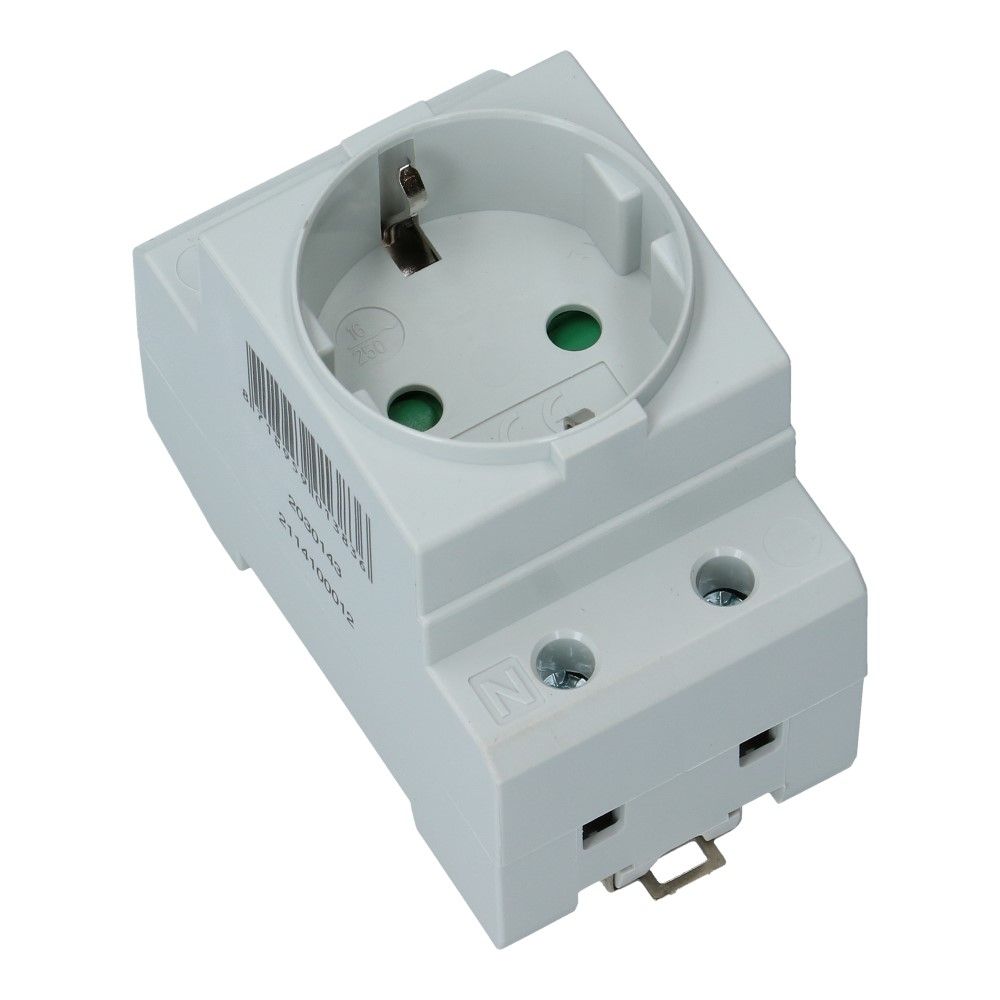 Stopcontact DinRail 2 polig + PE
