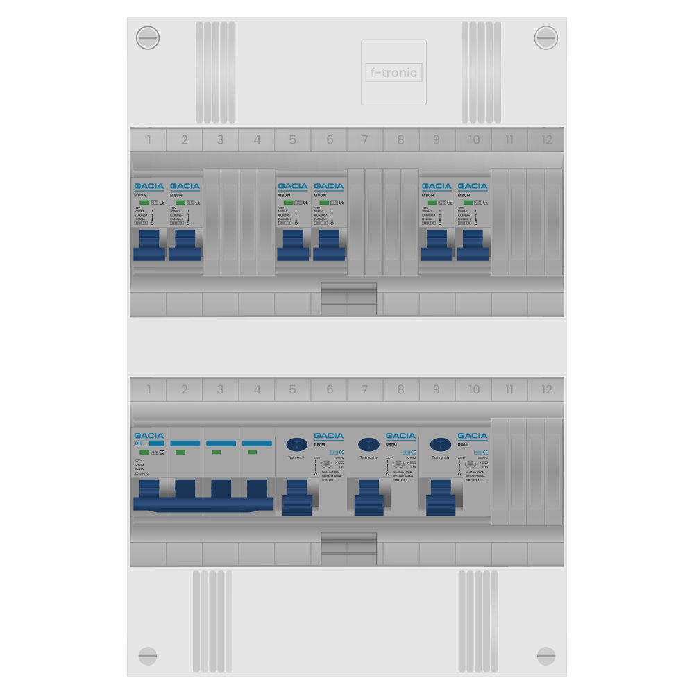 Groepenkast 3 fase 6 groepen