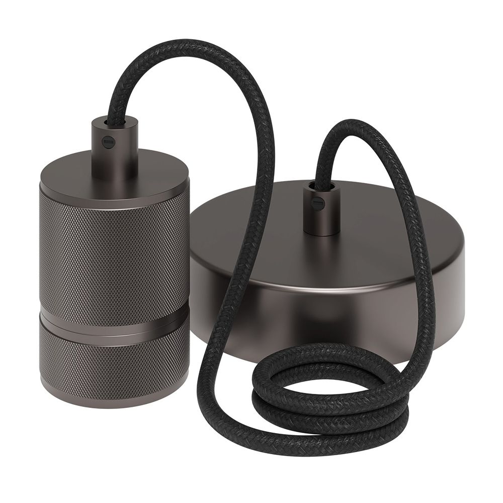 Calex Retro armatuur E27 aluminium 1x fitting metaal grijs