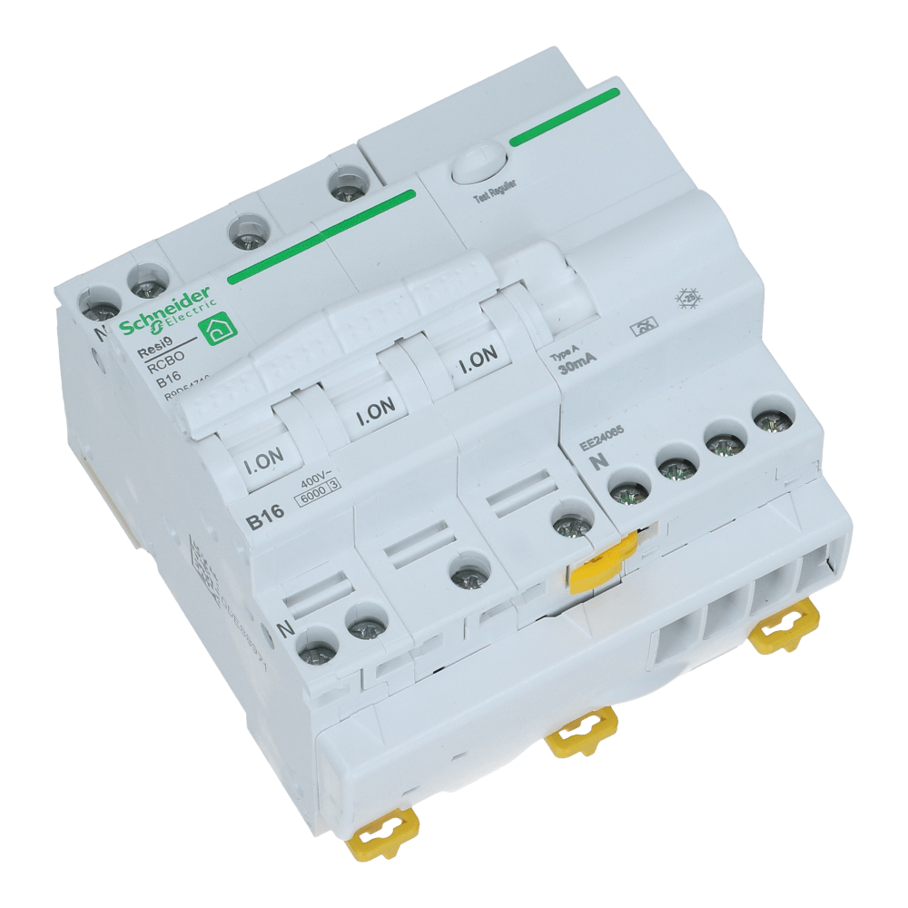 Aardlekautomaat B 16A 3 polig + nul 30mA Resi9