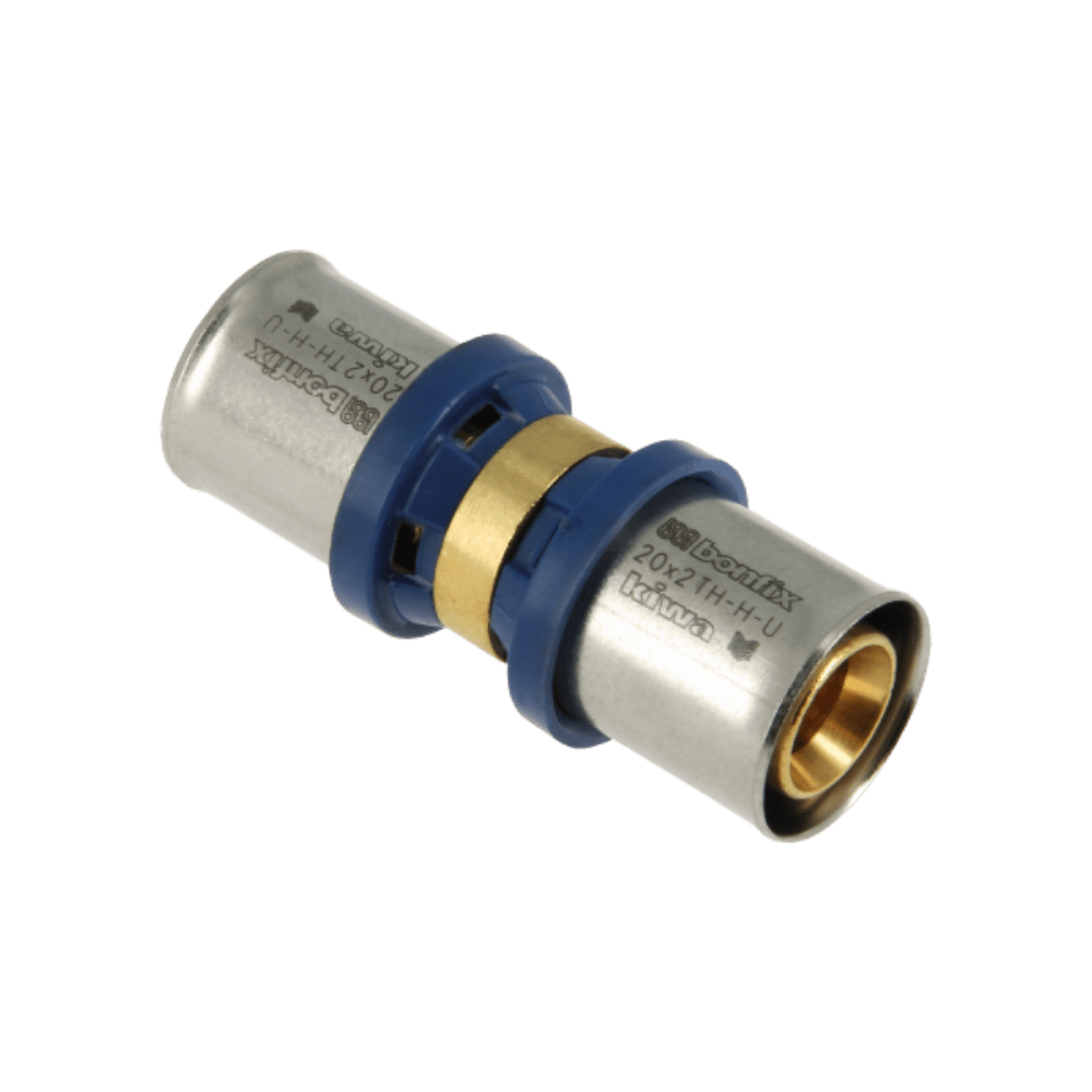 BONFIX Alu-pers rechte koppeling 20 x 20 mm