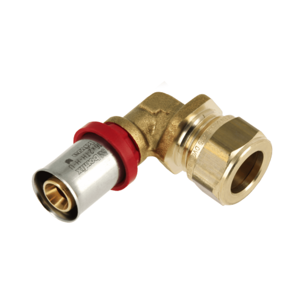 BONFIX Alu-pers knie verloopkoppeling 16 x 15 mm knel