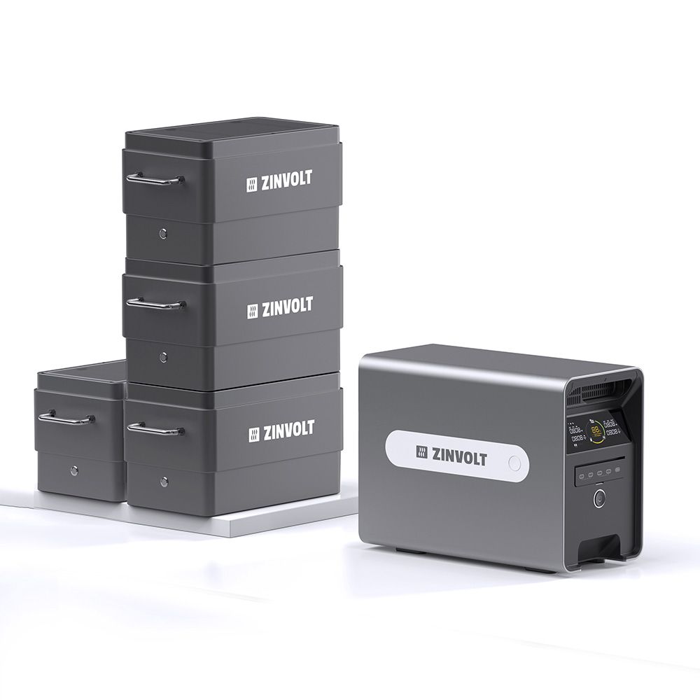 ZinVolt Power met P1 dongle + 4x ZinVolt Mate 5 kWh