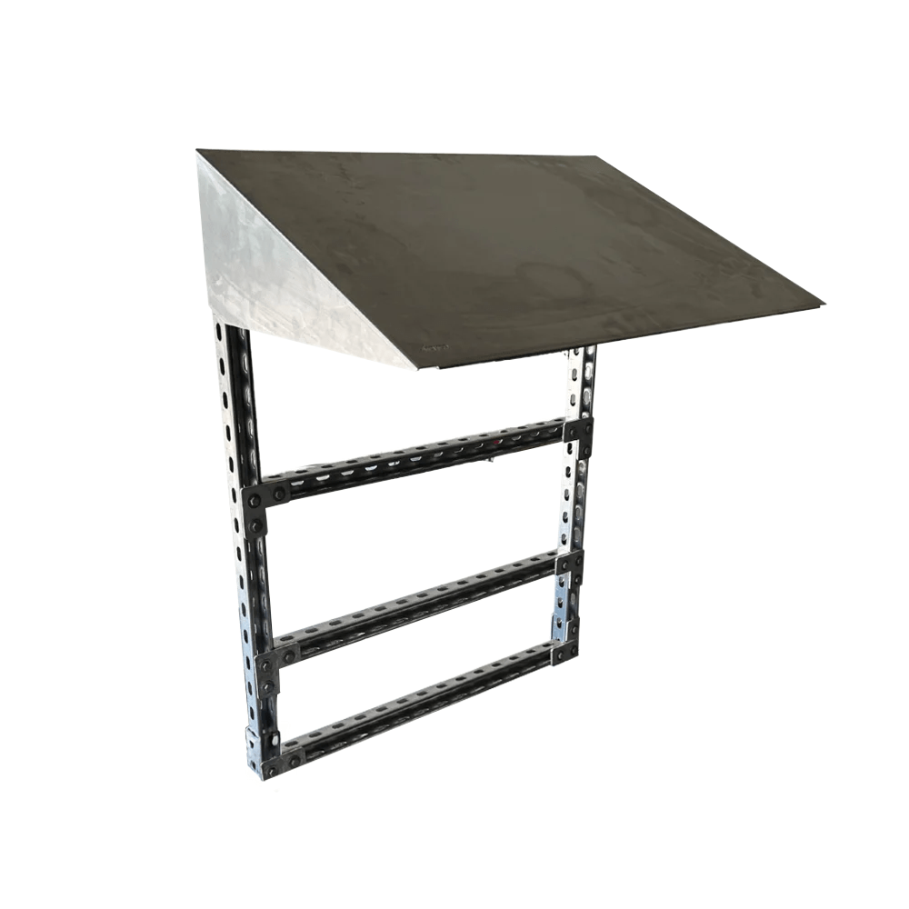 Trayco Mini PV shelter wand model inclusief afdak BxH=800x1000mm UltraGalva