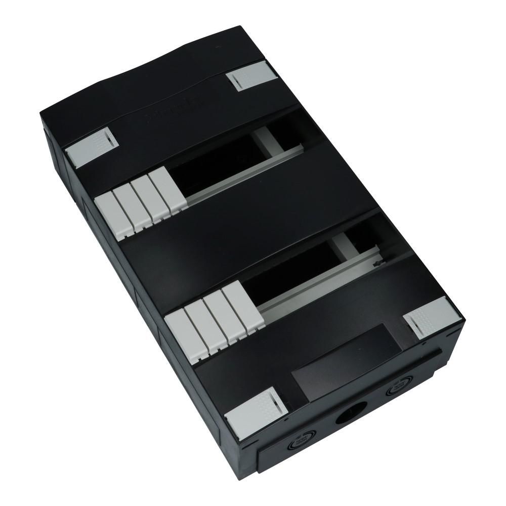 Ledige groepenkast 2x12 modules met verhoogd met buisinvoer