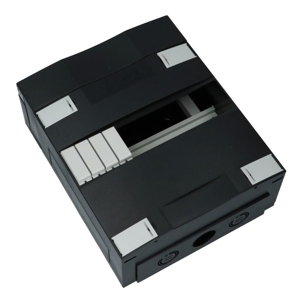 Ledige groepenkast 1x12 modules met verhoogd met buisinvoer