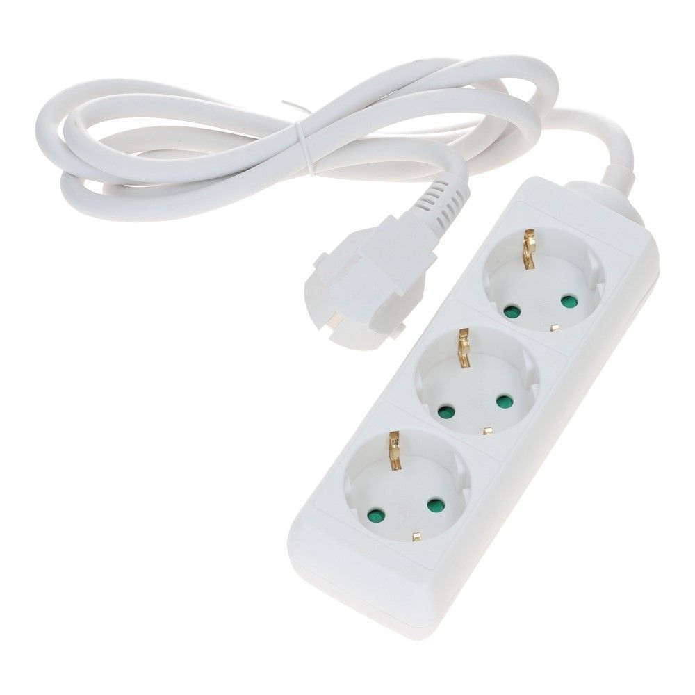 Tafelcontactdoos 3 voudig wit 1.5 meter RA 2500W