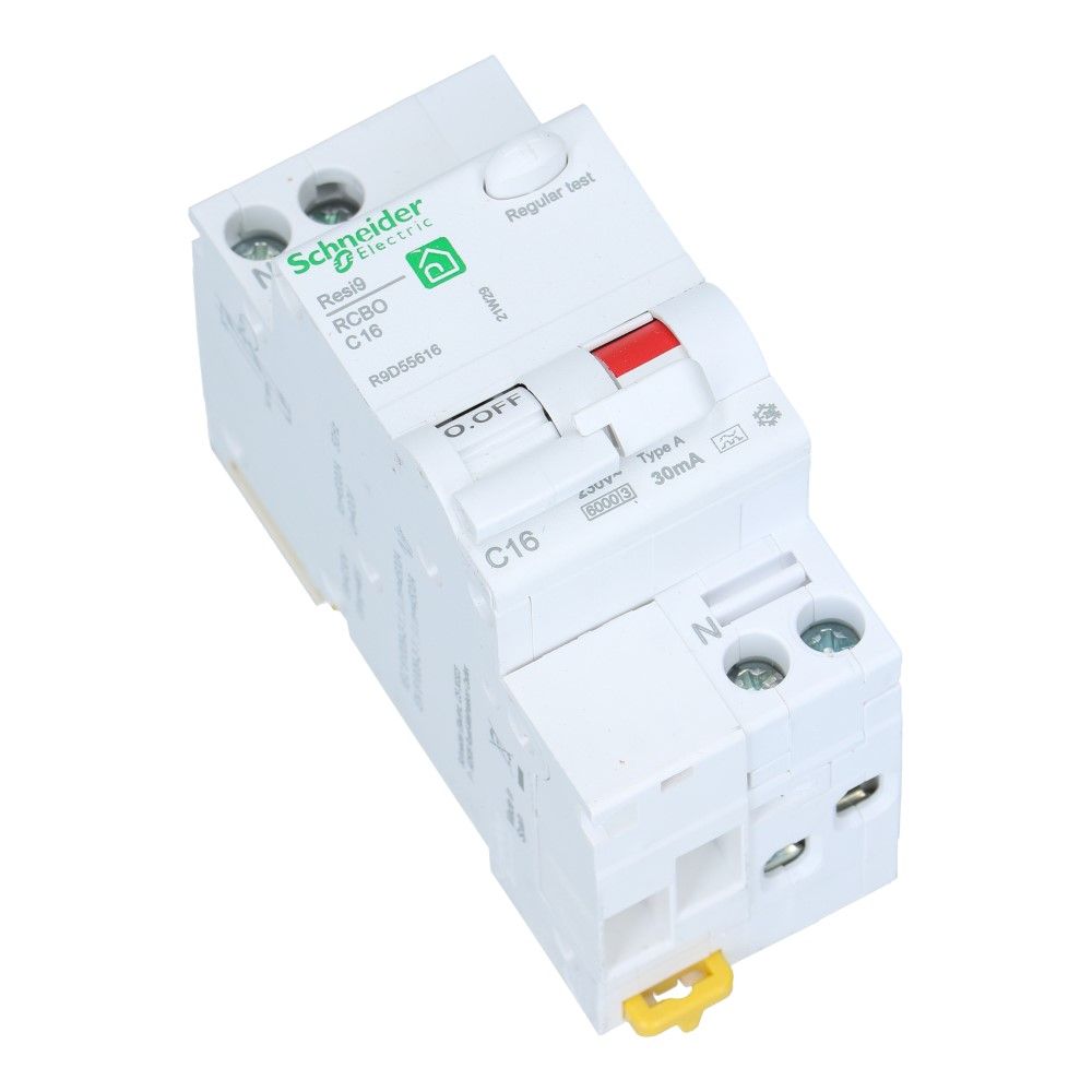 Aardlekautomaat C 16A 1 polig + nul 30mA Resi9