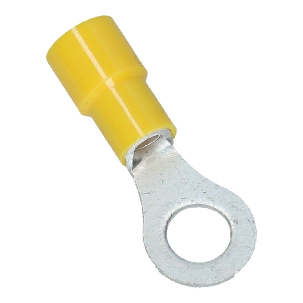 Ringkabelschoen Gat 6.4mm L-12mm Geel - 50 stuks