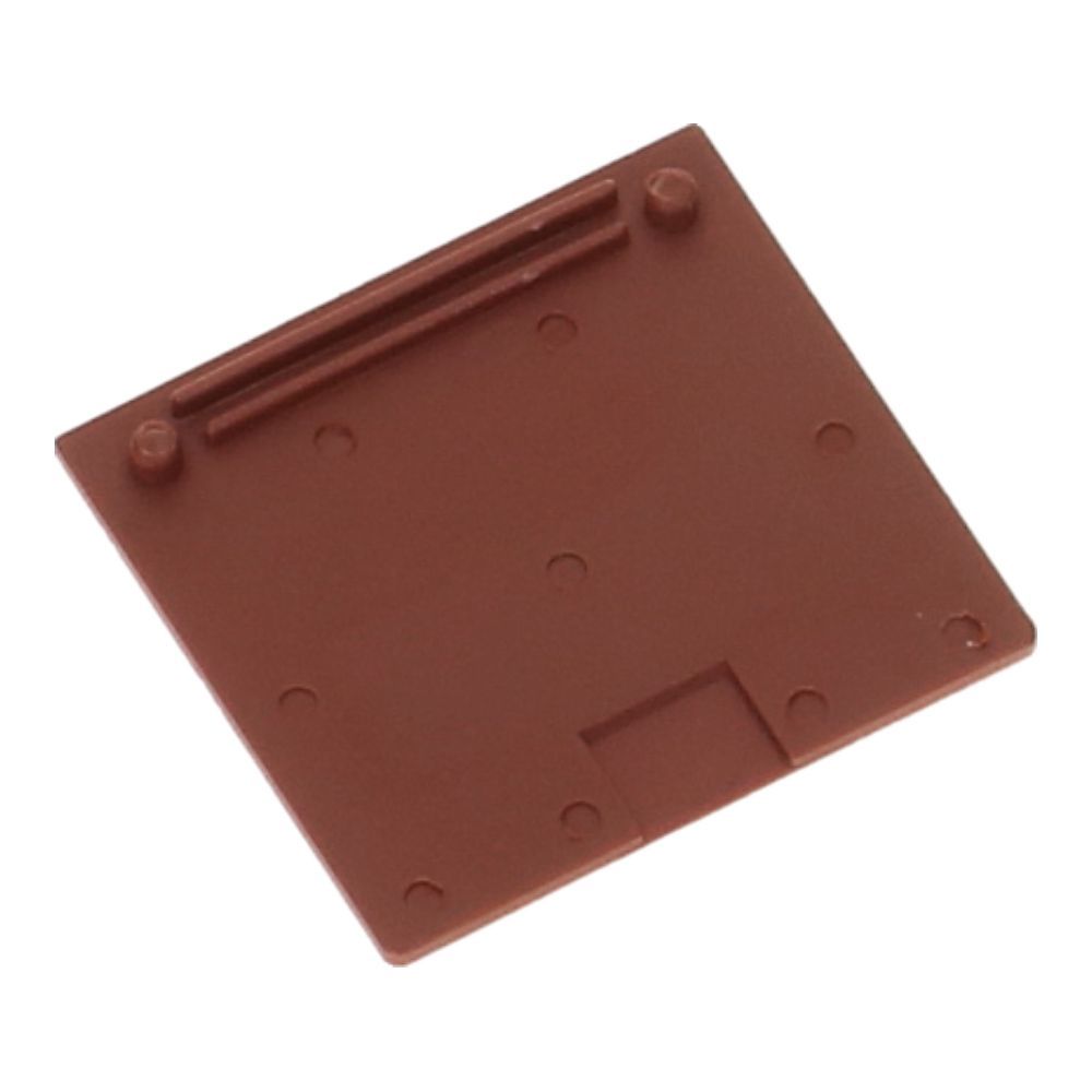 TS15 mini-rijgklem eindplaat bruin