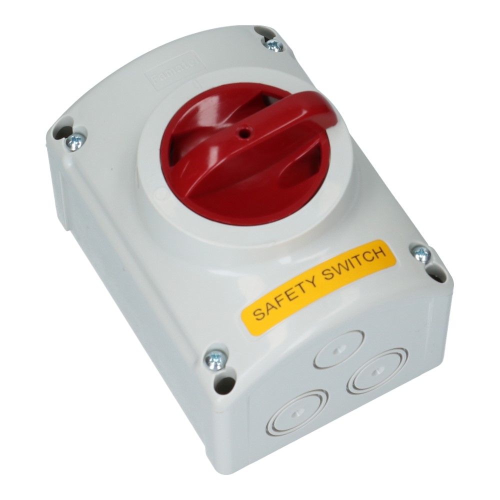 Lastschakelaar met behuizing 2 Polig 20A 131x96.5x105.5