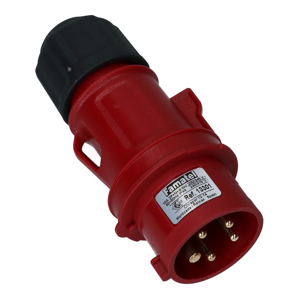 CEE male 5 polig 6H 16A IP54 stekker 380-415VAC