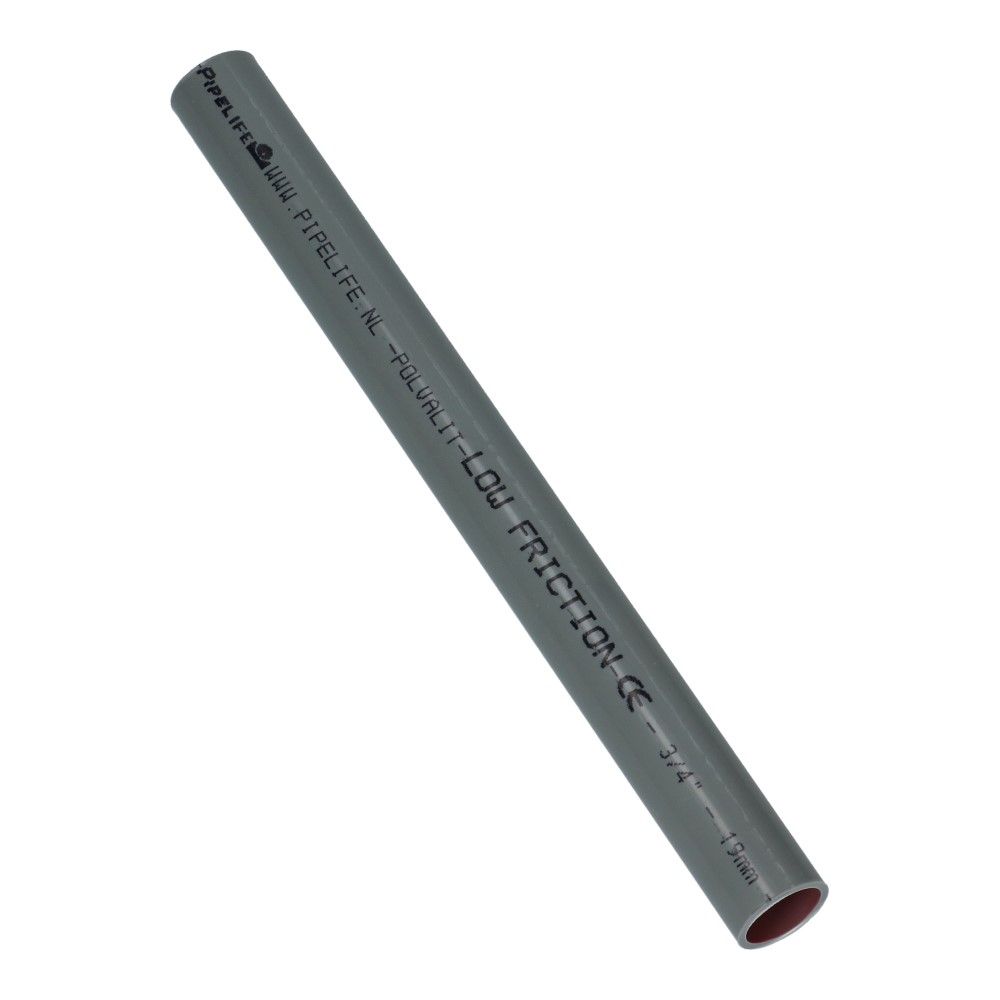 Installatiebuis slagvast hostalit grijs 19mm Polvalit VSV Low Friction lengte 2 - 100 meter