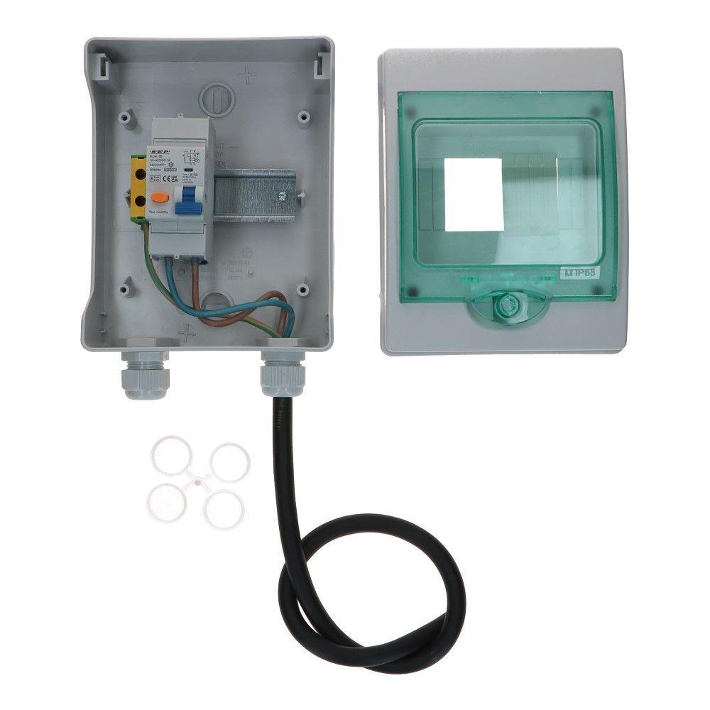 1 fase Backup box beveiliging C25 100mA High Immunity 1 fase Backup box beveiliging C25 100mA High Immunity