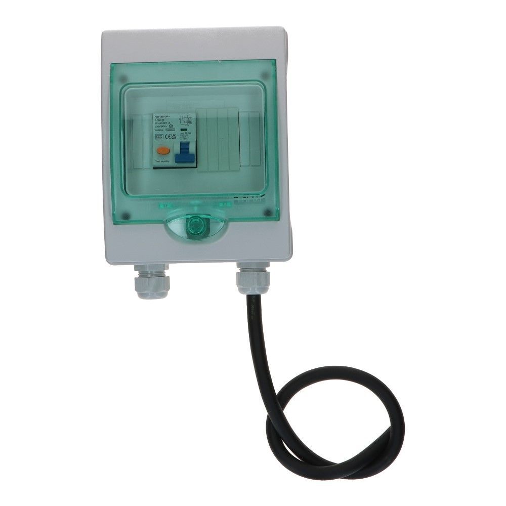 1 fase Backup box beveiliging C25 100mA High Immunity 1 fase Backup box beveiliging C25 100mA High Immunity