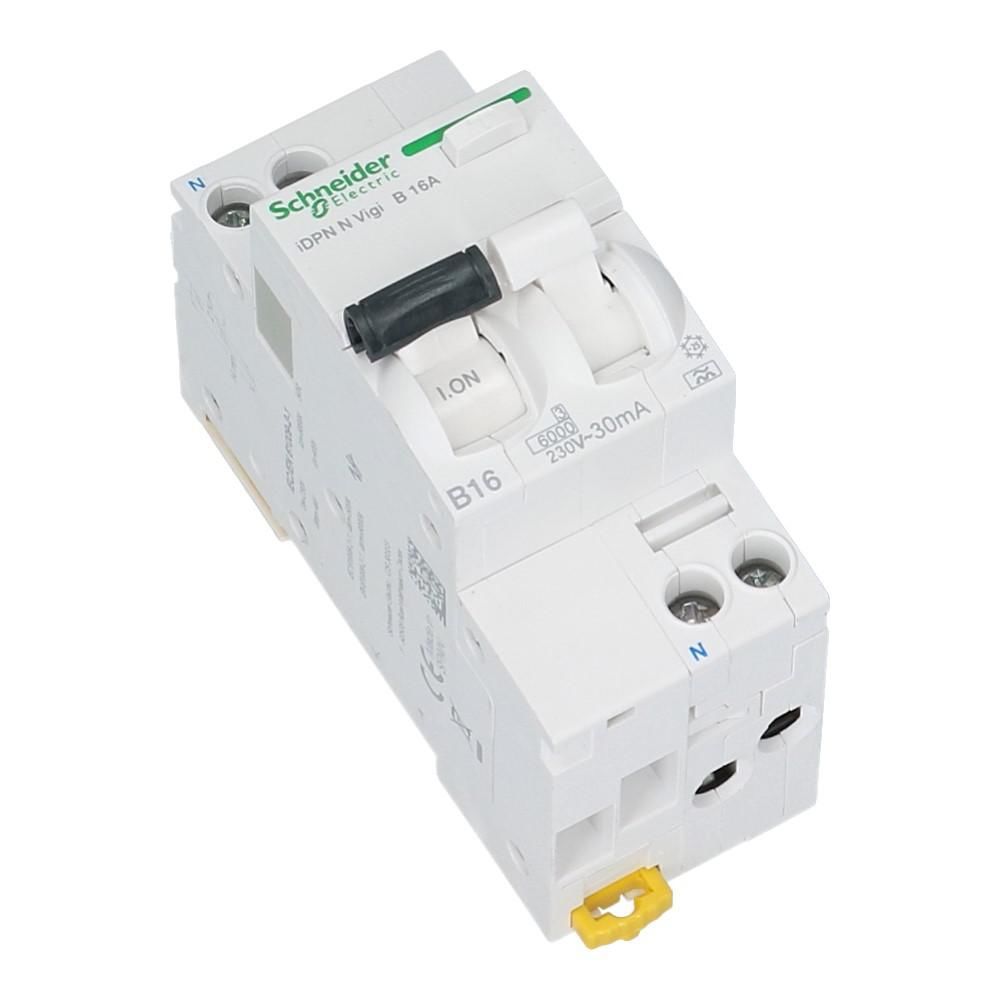 Aardlekautomaat B 16A 1 polig + nul 30mA 6kA Acti9 iCV40N