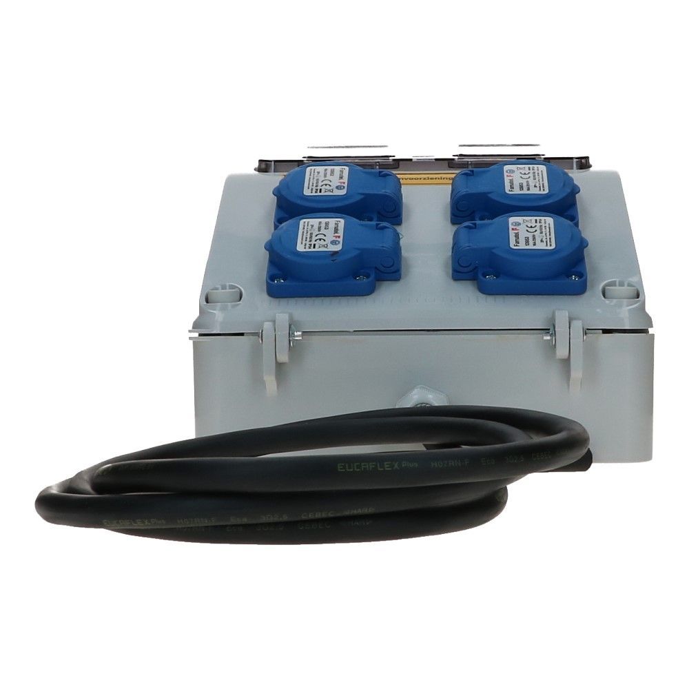 Noodstroom verdeelunit 1 fase IP54 2 meter Noodstroom verdeelunit 1 fase IP54 2 meter