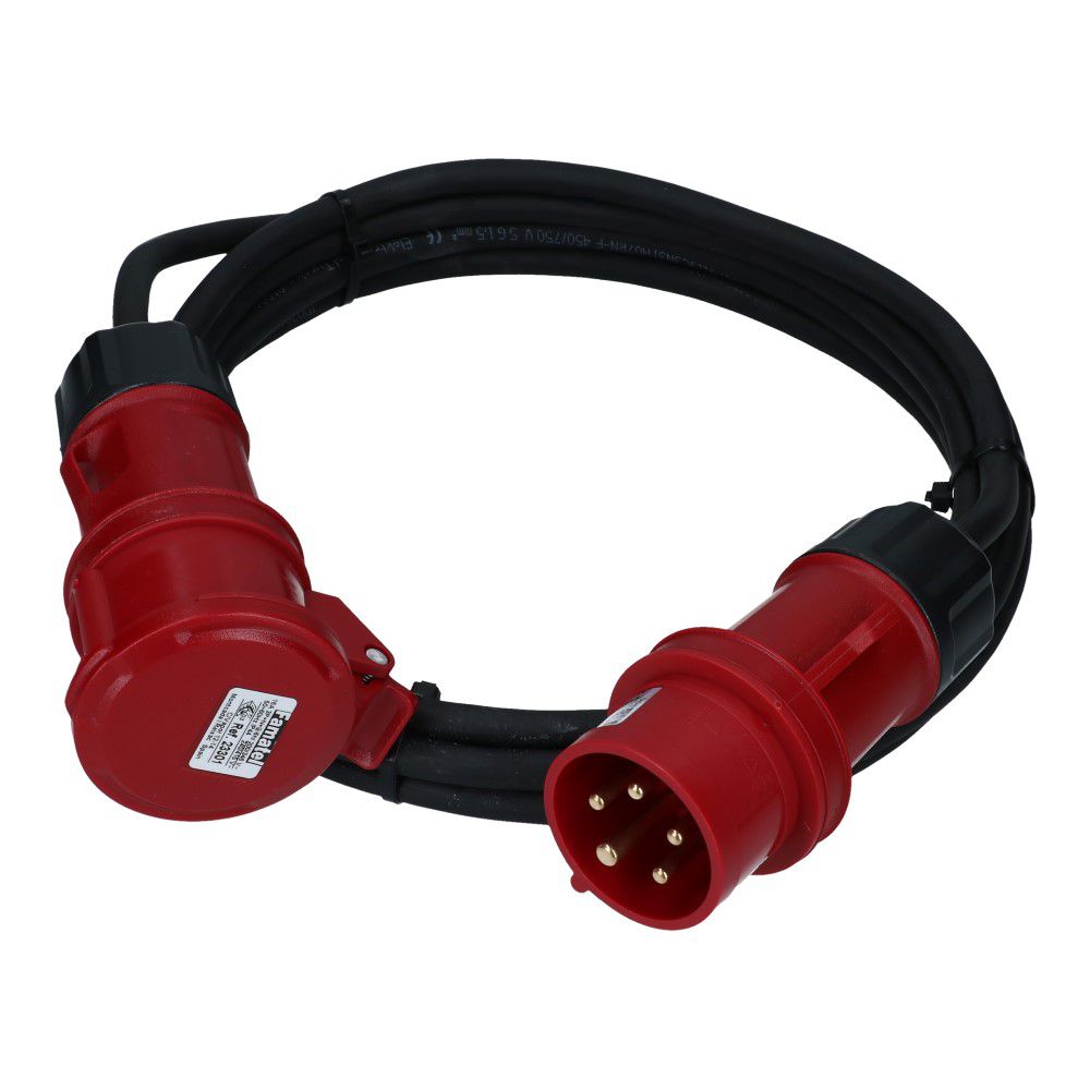 CEE verlengkabel 5 polig 16A 5x1.5mm² 5 meter IP44 H07RN-F