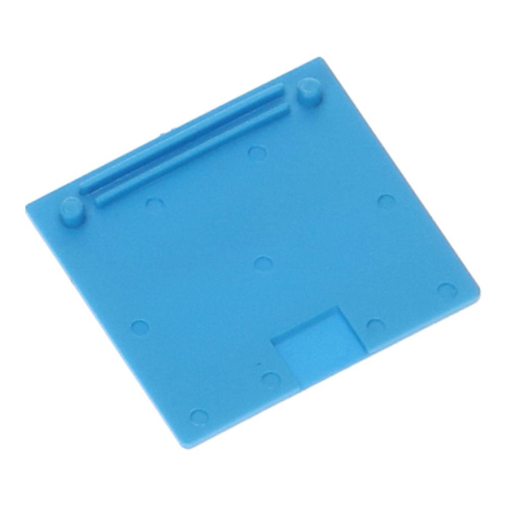 TS15 mini-rijgklem eindplaat blauw