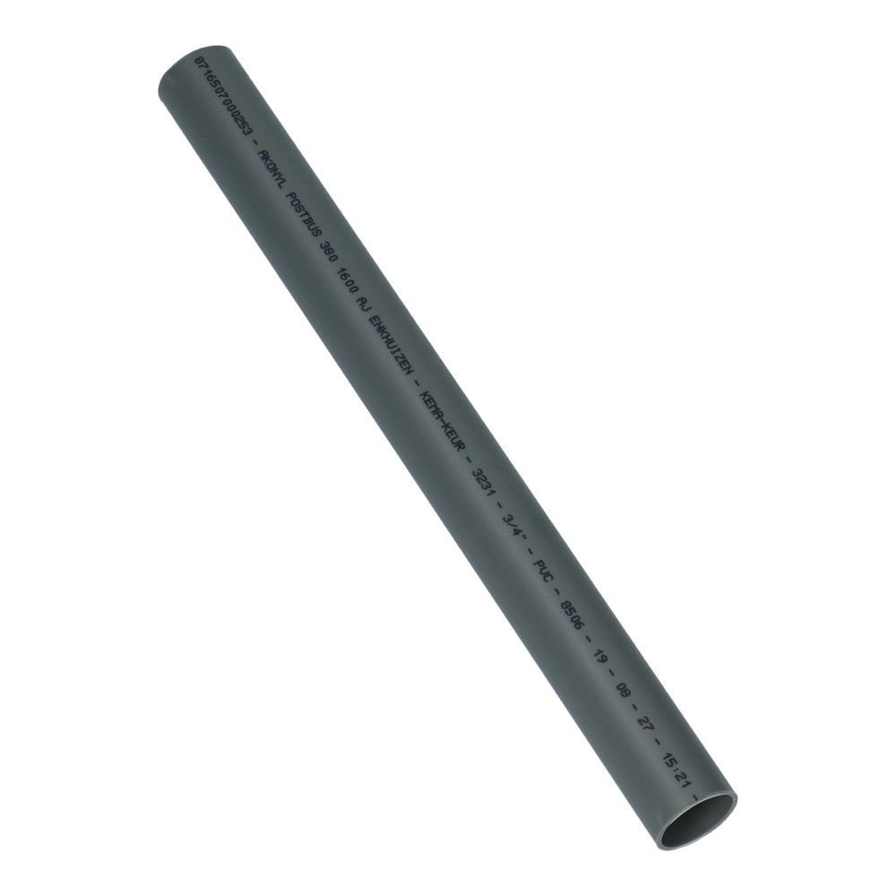 Installatiebuis PVC grijs 19mm lengte 4 meter - 100 meter