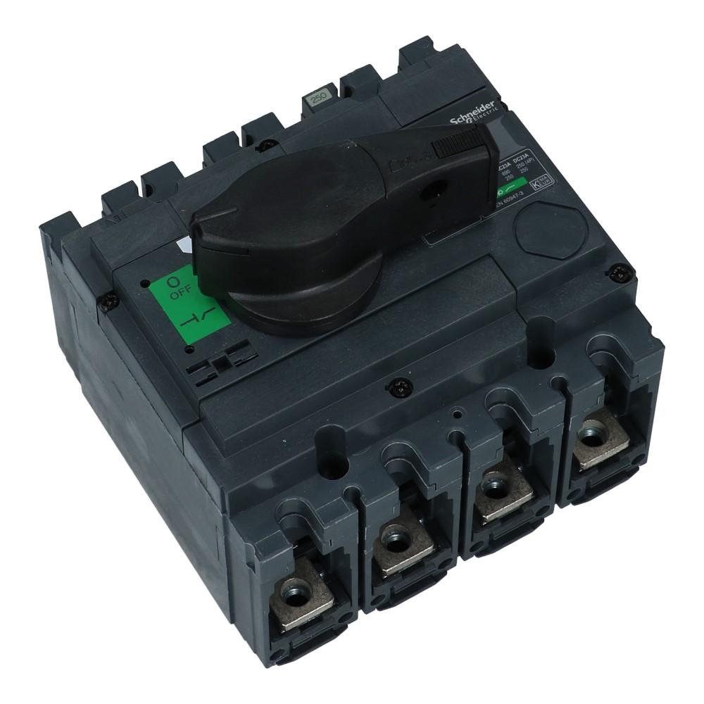 Lastschakelaar 4 polig 250A Compact INS250 hoofdschakelaar