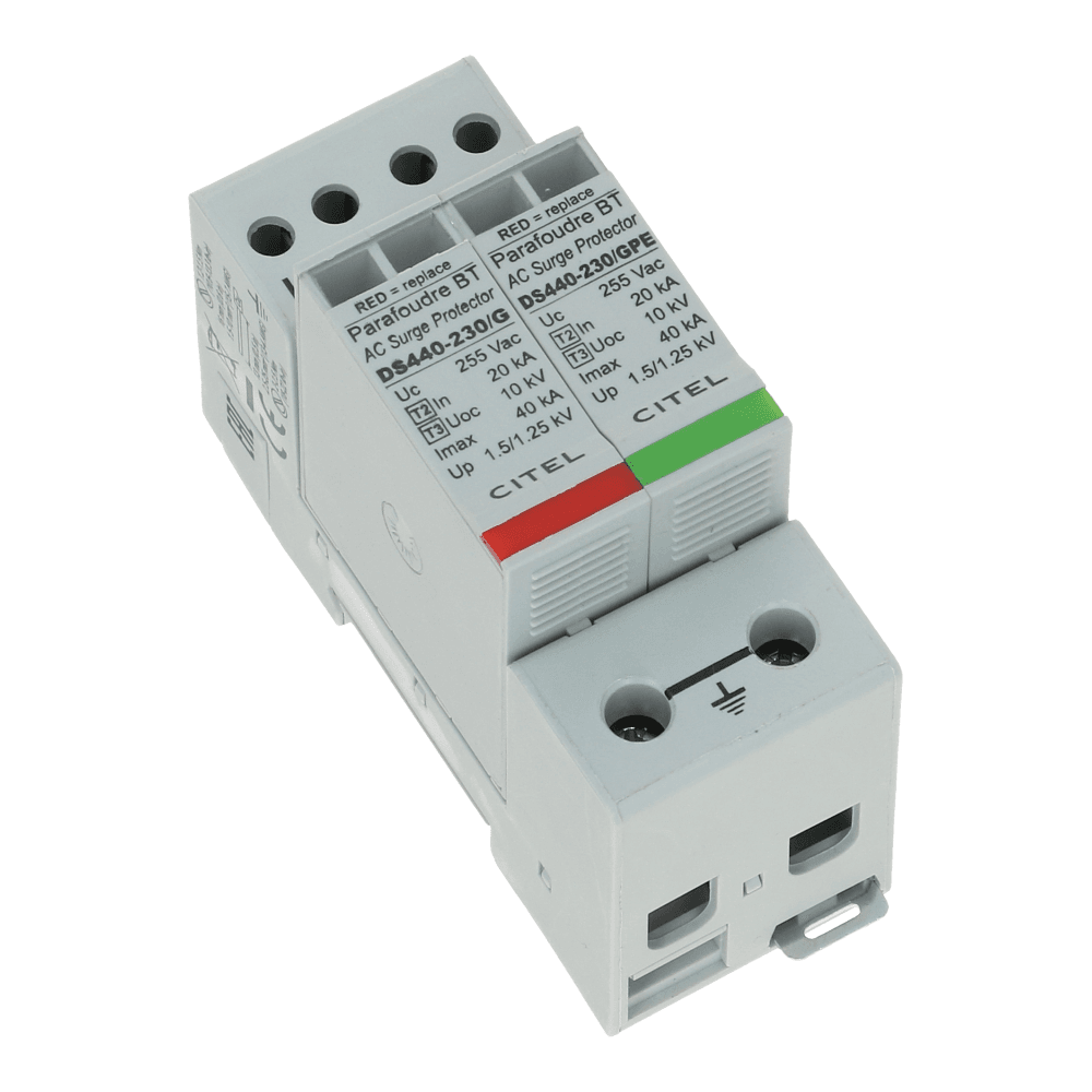Citel overspanningsbeveiliging 3 polig + nul Type 2 compact