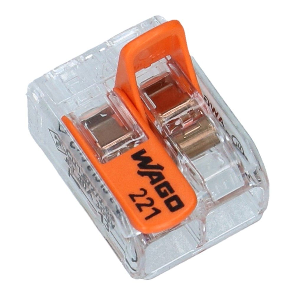 WAGO Verbindingsklem 2 voudig 0.5-6mm² soepel en massief - 50 stuks