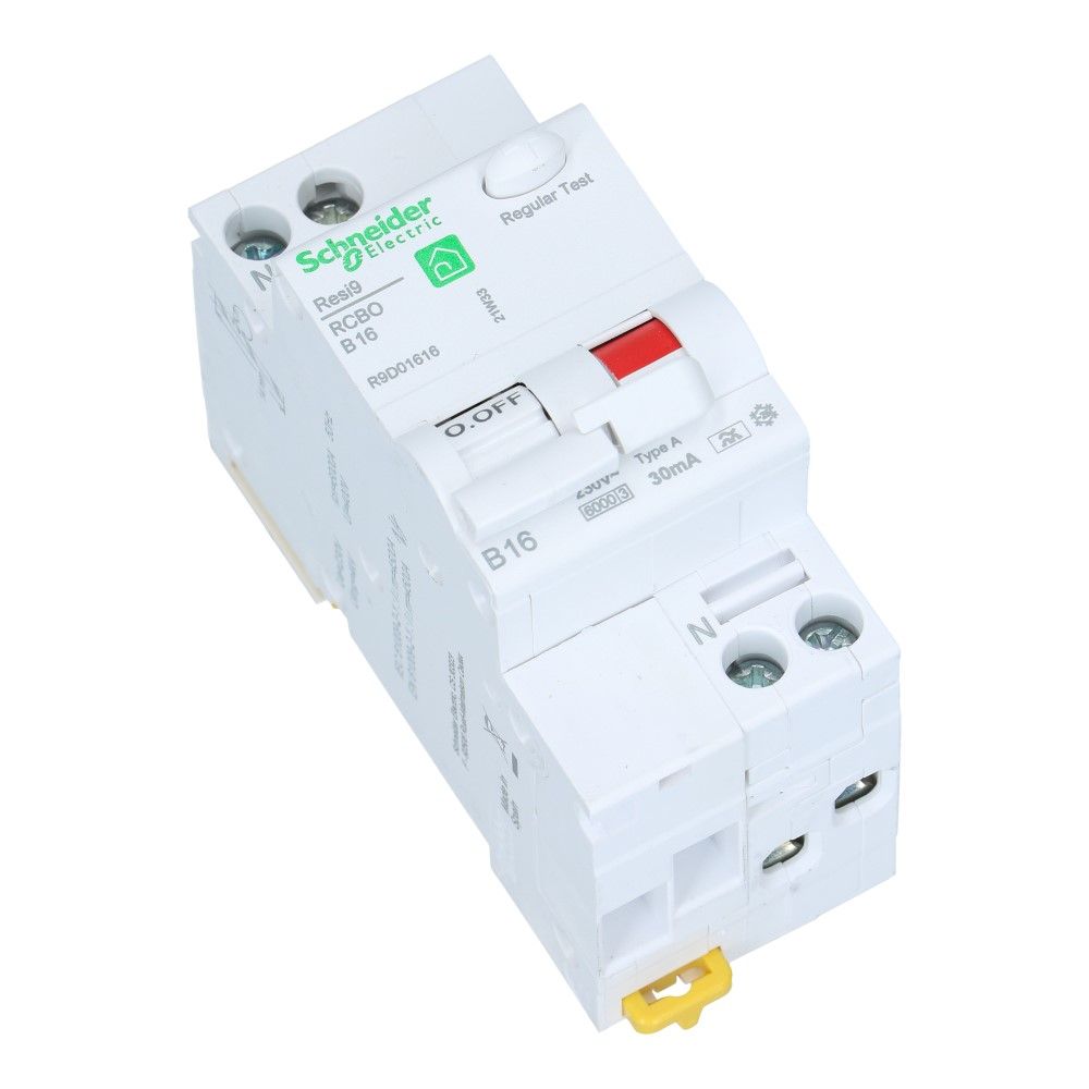 Aardlekautomaat B 16A 1 polig + nul 30mA Resi9
