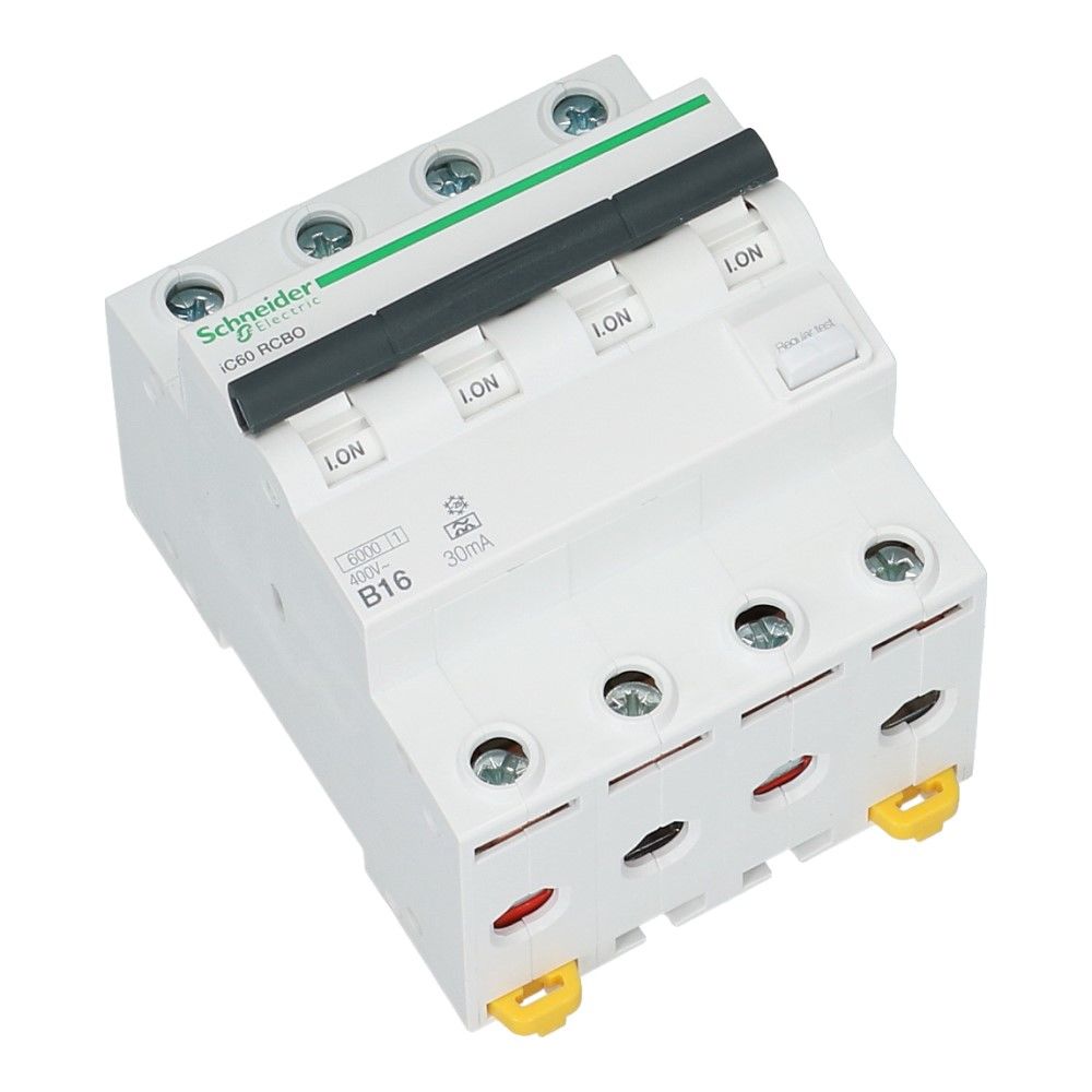 Aardlekautomaat B 16A 4 polig 30mA typeA Acti9 iC60