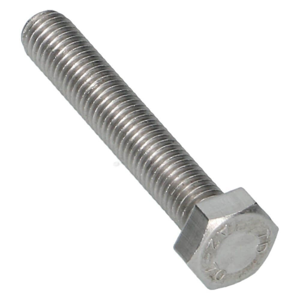 Zeskanttapbout RVS A2-70 Din 933 M12x20 - 100 stuks Zeskanttapbout RVS A2-70 Din 933 M12x20 - 100 stuks