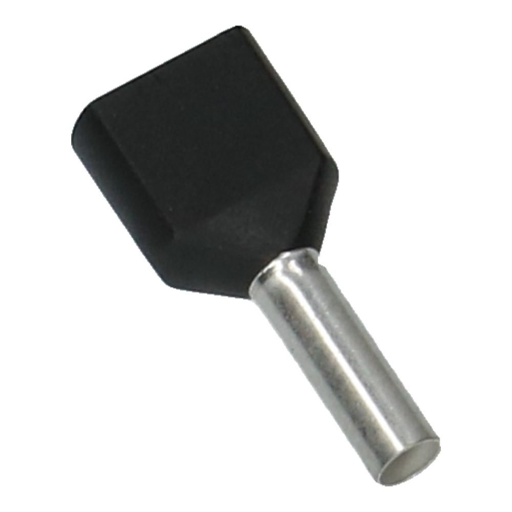 2x1.50mm² Zwart Adereindhuls - 500 stuks
