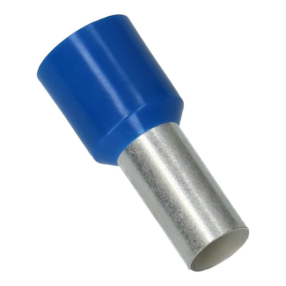 16mm² Blauw Adereindhuls - 100 stuks 16mm² Blauw Adereindhuls - 100 stuks