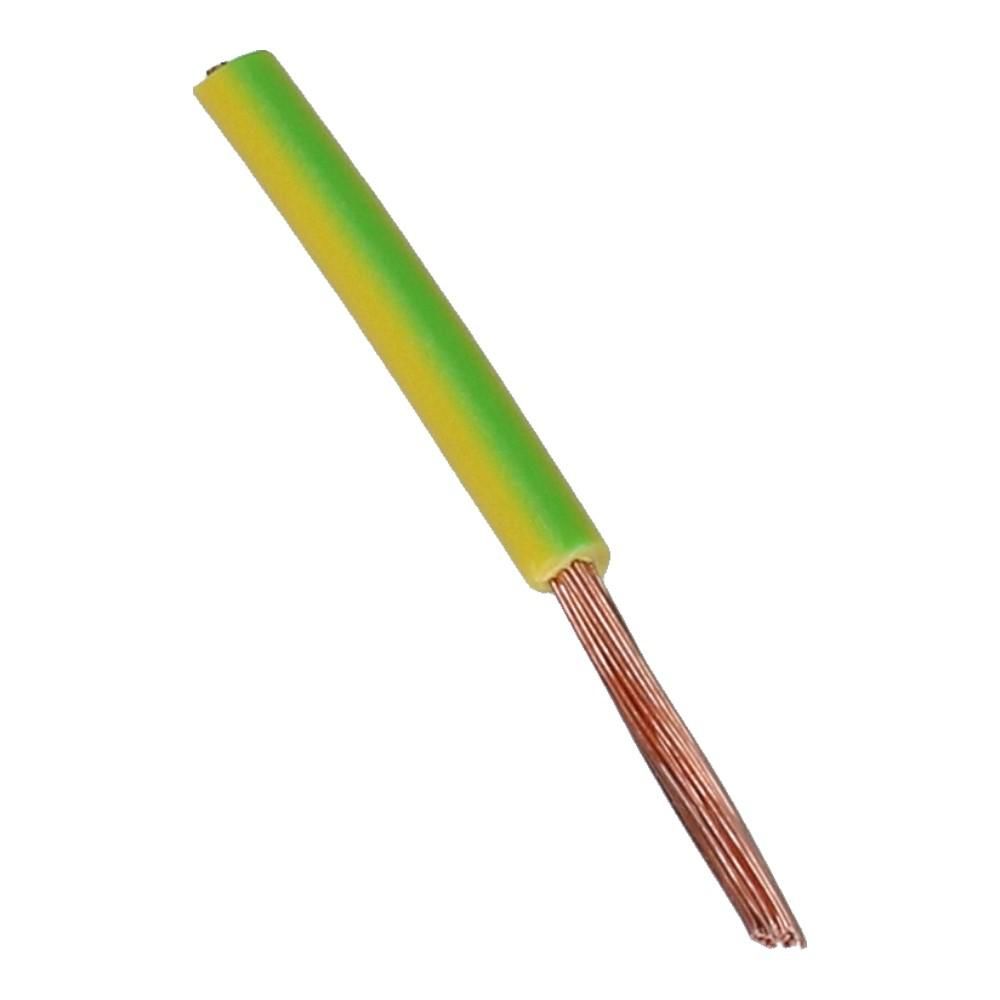 Montagedraad H07V2-K 16mm² geel groen 90°C Eca - 50 meter