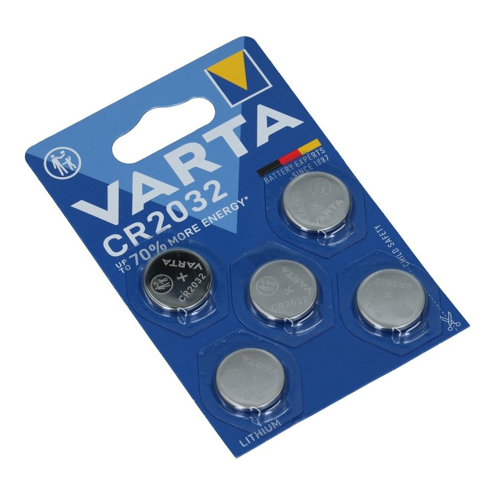 CR2032 Varta Knoopcel Lithium 3V 5 stuks