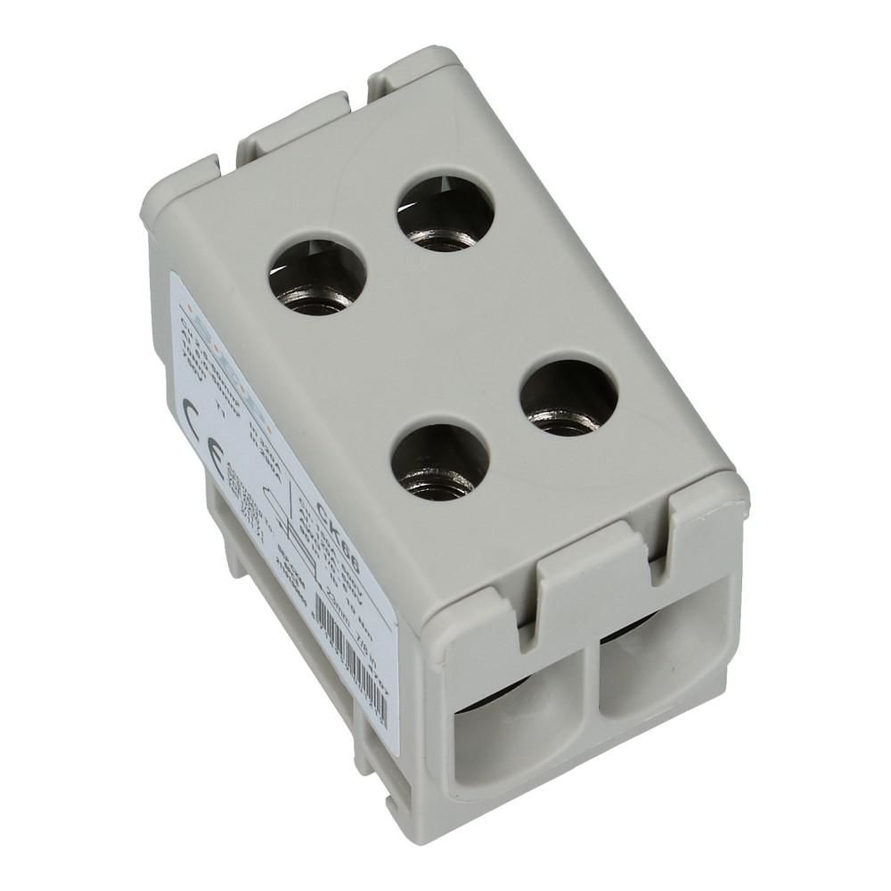 Aftakklem CK66 grijs 2.5mm² t/m 50mm² tweevoudig