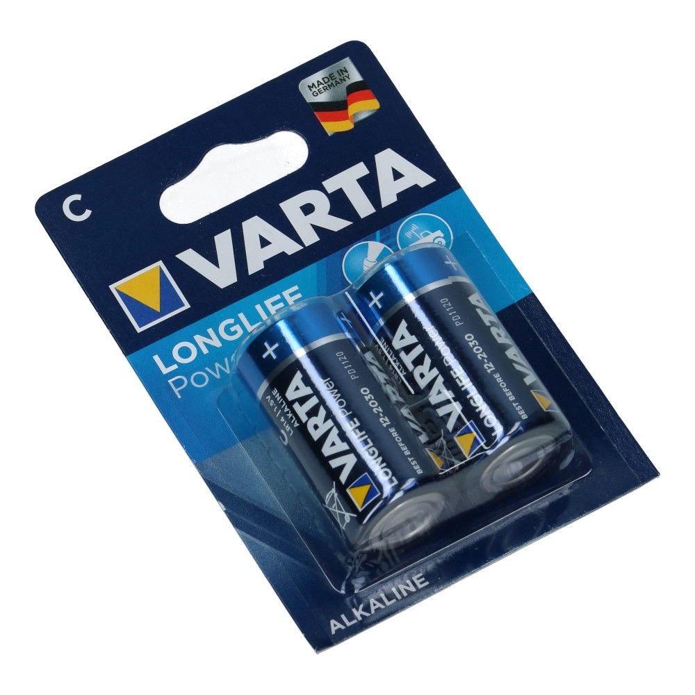 C Varta batterij LR14 1.5V Longlife Power 2 stuks C Varta batterij LR14 1.5V Longlife Power 2 stuks