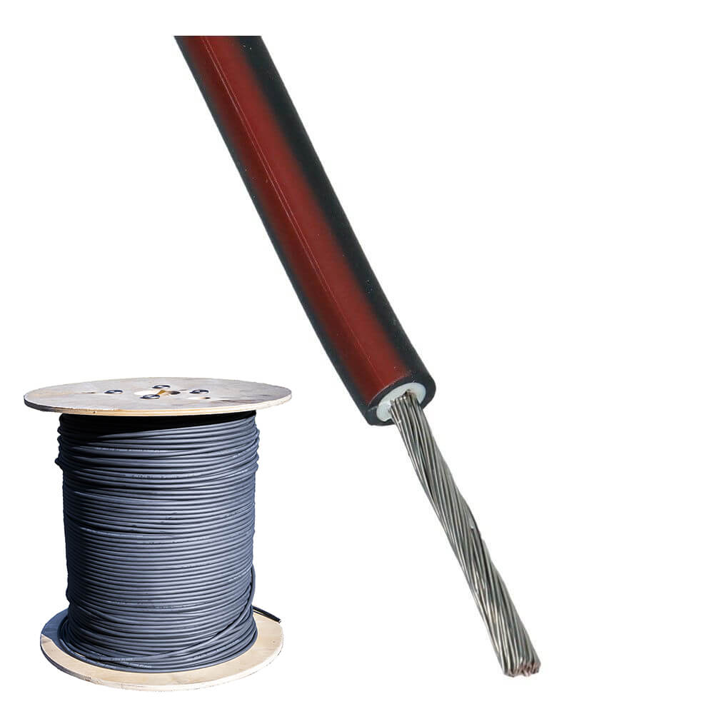 Solarkabel H1Z2Z2-K 4mm² rood Eucasolar TÜV Eca - 500 meter