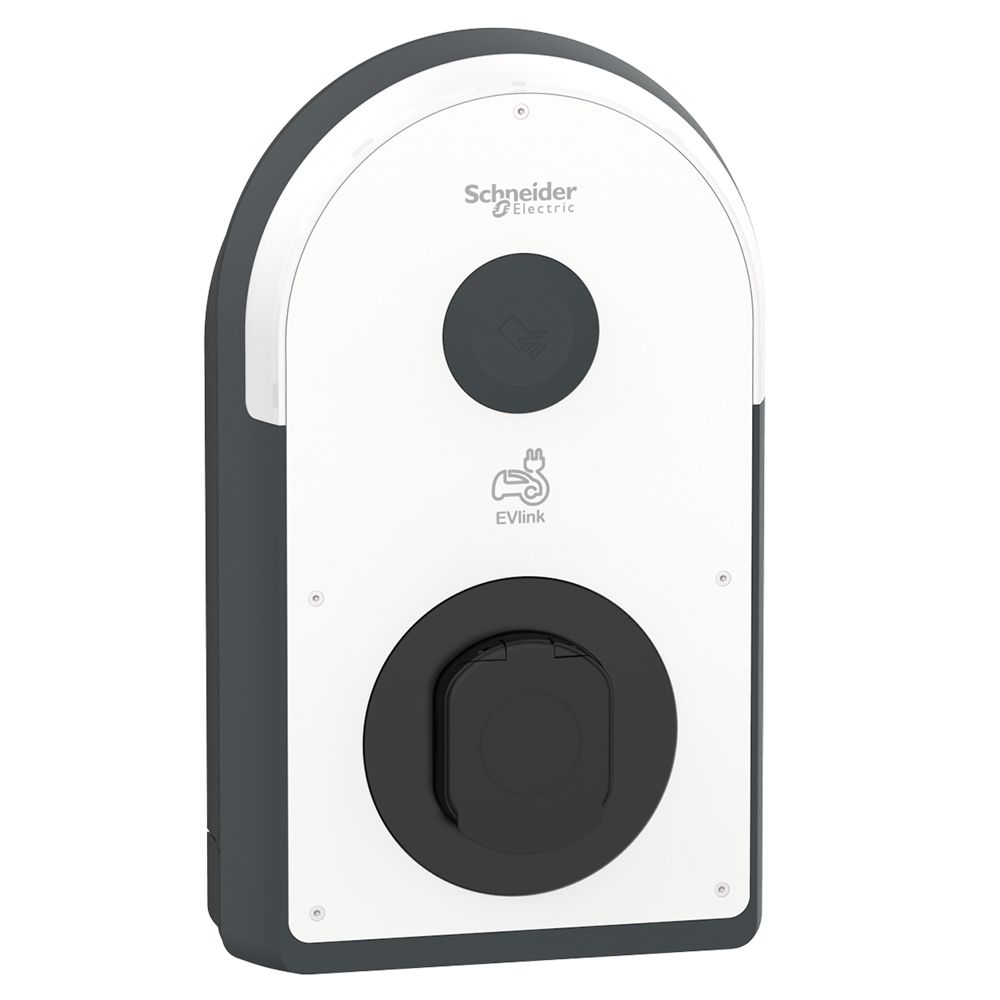 Evlink Pro Oplaadpunt T2 contactdoos 1 fase 7.4kW A-30mA MID kWh-meter