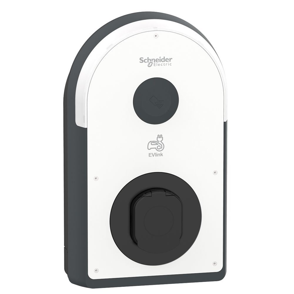 Evlink Pro Oplaadpunt T2 contactdoos 3 fase 22kW MID kWh-meter