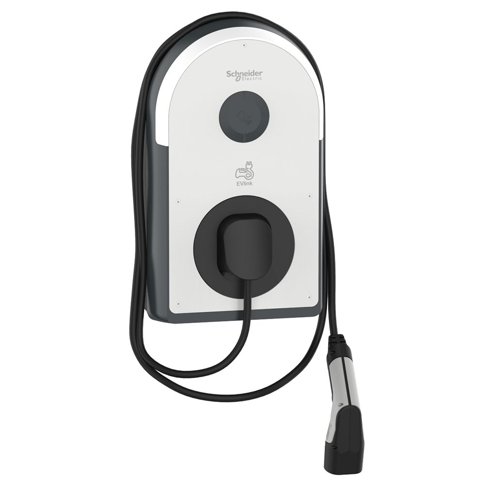 Evlink Pro Oplaadpunt T2 aansluitkabel 5 meter 3 fase 22kW MID kWh-meter