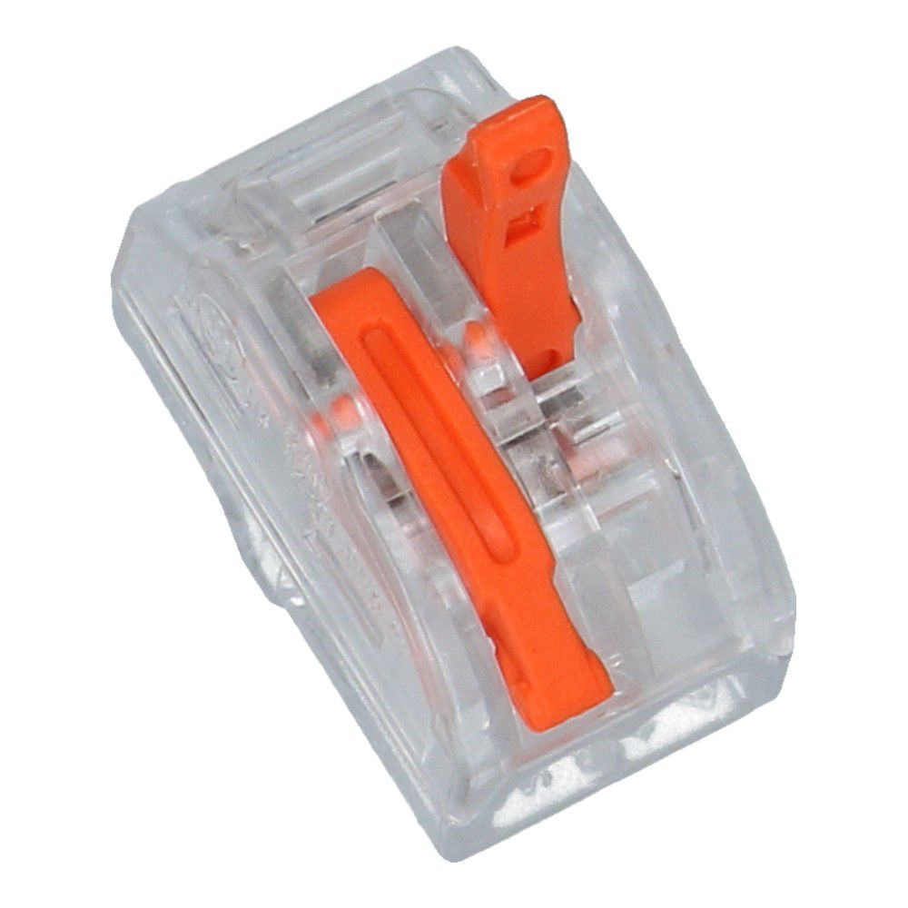 Lasklem 2 voudig 0.5-4mm² voor massief en soepel draad - 50 stuks